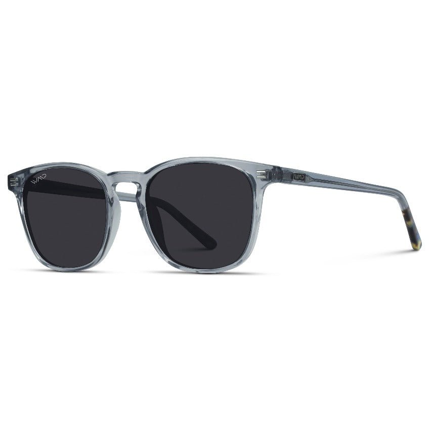 NICK Polarized Men's l Women's Sunglasses in Crystal Grey by WMP Eyewear