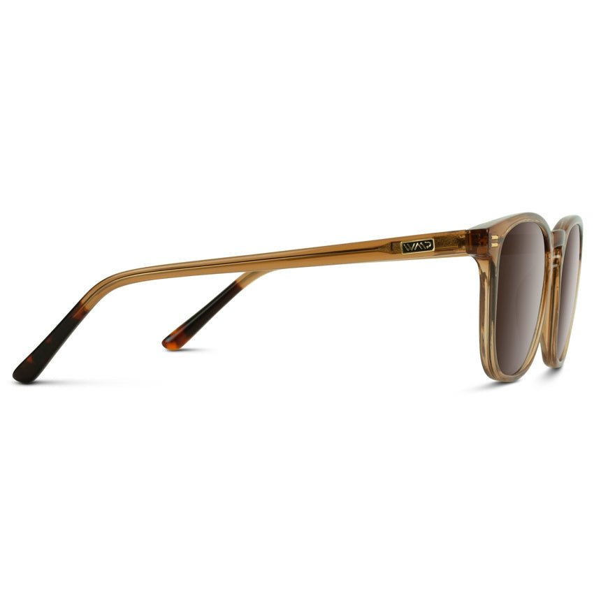NICK Polarized Men's l Women's Sunglasses in Crystal Brown by WMP Eyewear