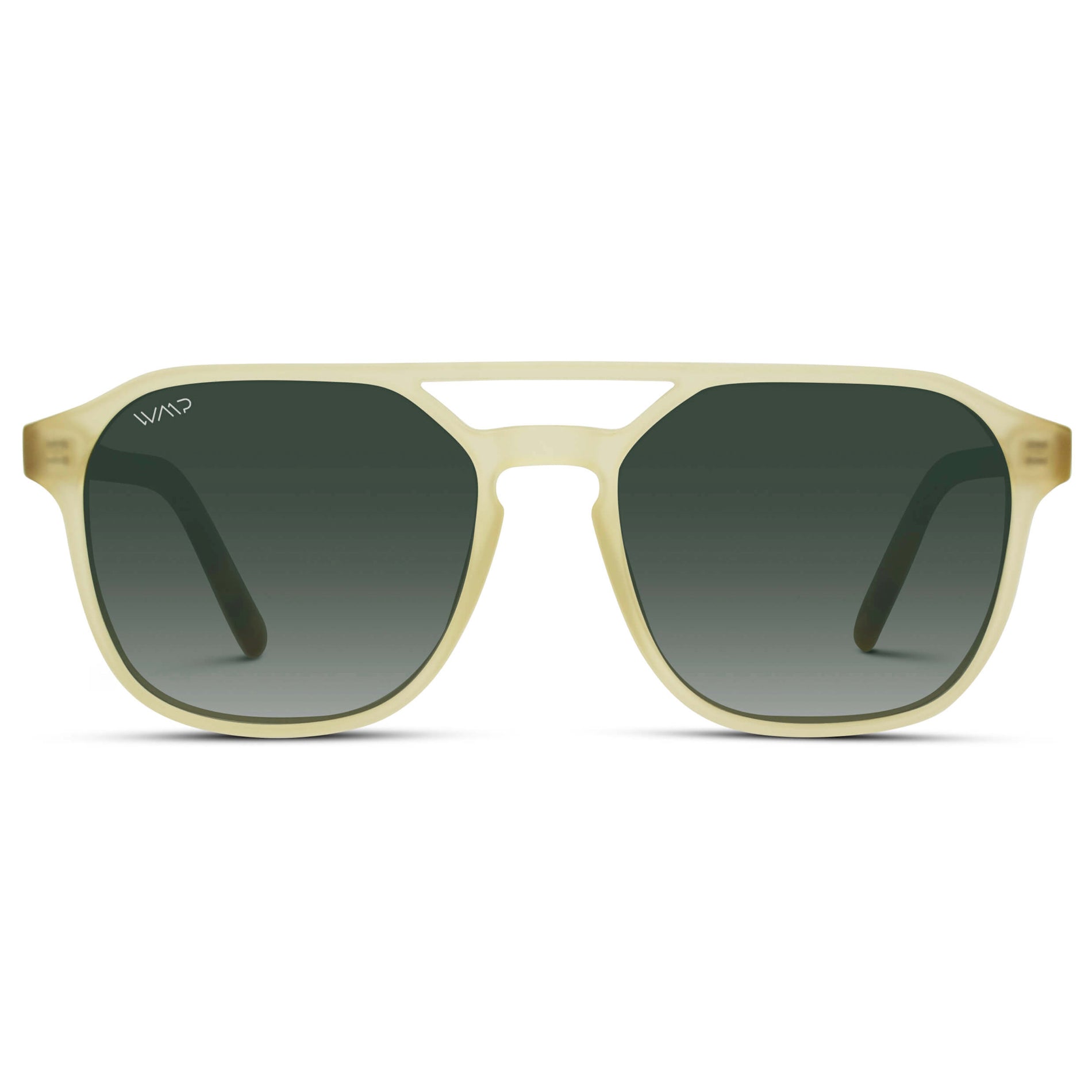 HUNTER Men's Double Bridge Aviator Sunglasses in Tortoise Champagne by WMP Eyewear