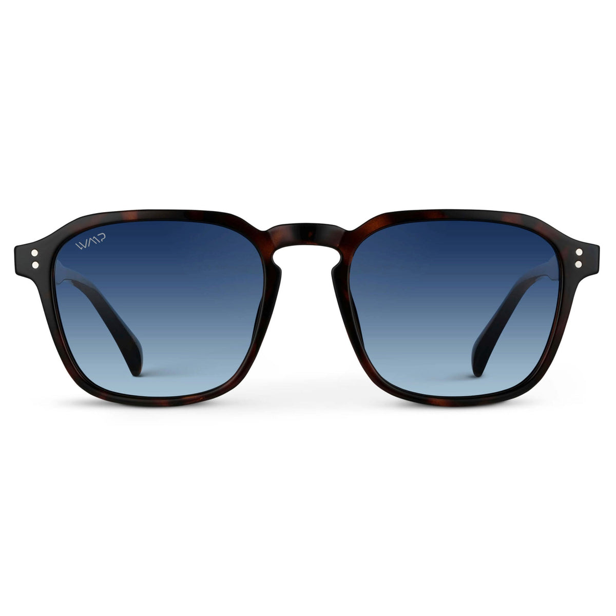 FRANCIS Men's Square Modern Retro Sunglasses in Brown Tortoise by WMP Eyewear