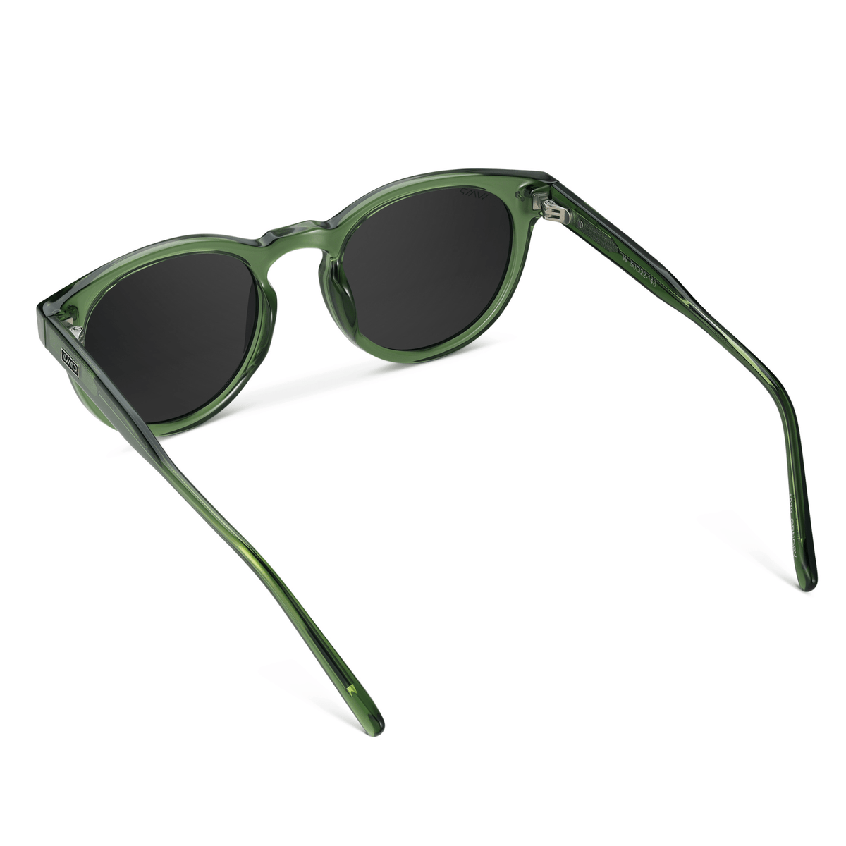 TATE Retro Round Unisex Sunglasses in Emerald Green by WMP Eyewear