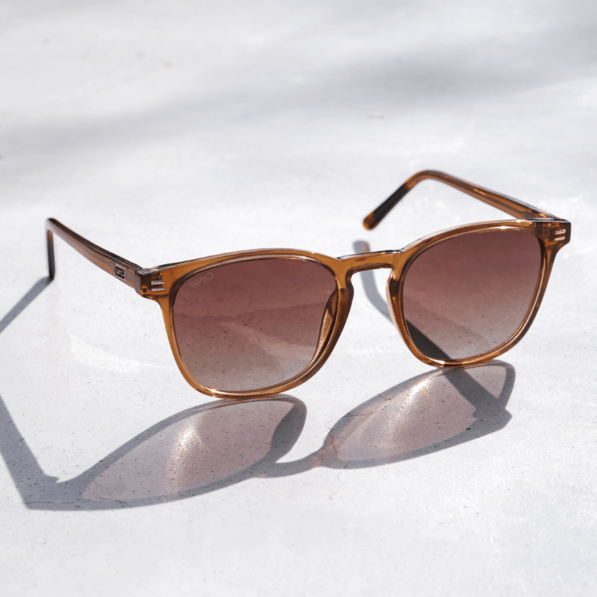 NICK Polarized Men's l Women's Sunglasses in Crystal Brown by WMP Eyewear