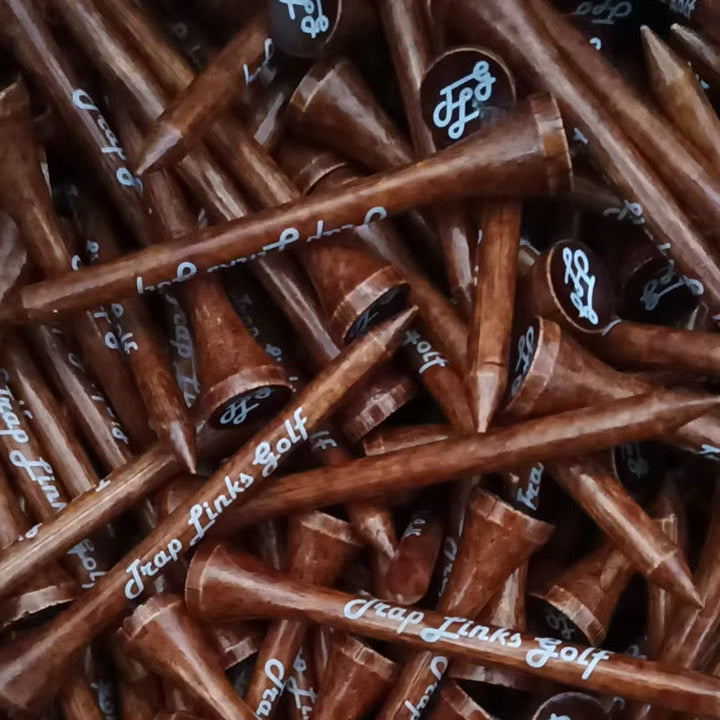 Trap Links Golf 70mm Vintage Bamboo Tees