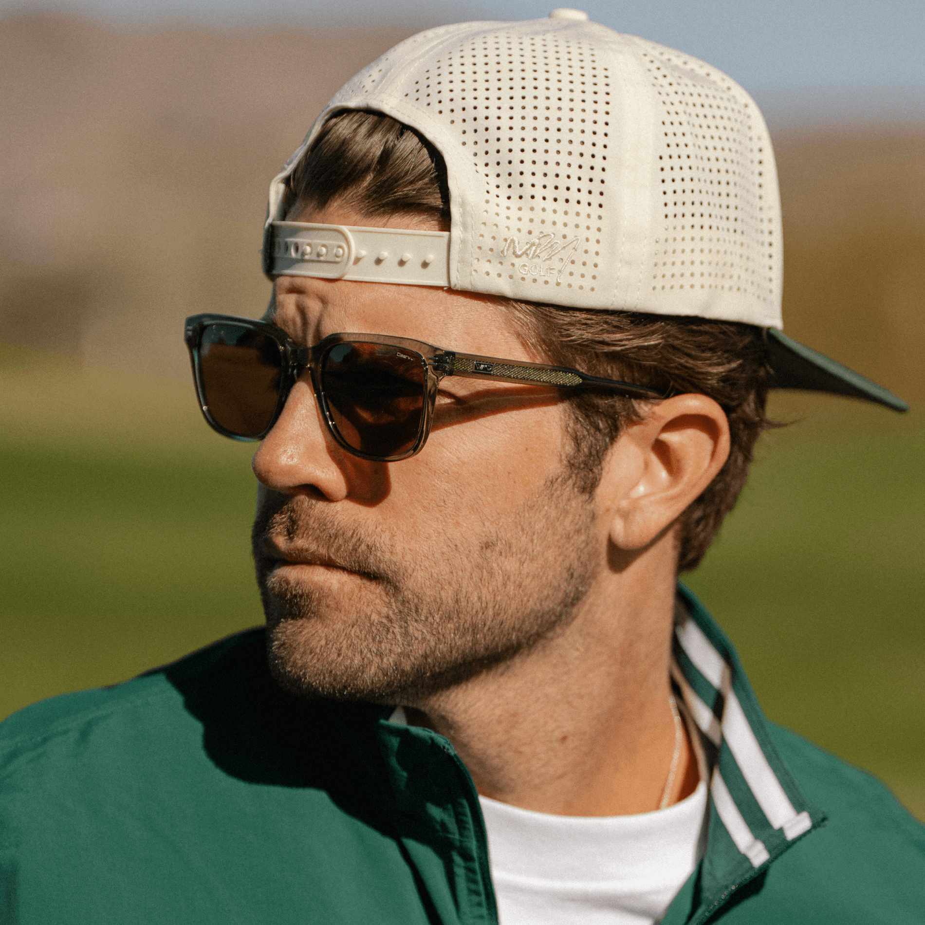 WOODS Men's Golf Special Edition Sunglasses in Crystal Agave by WMP Eyewear
