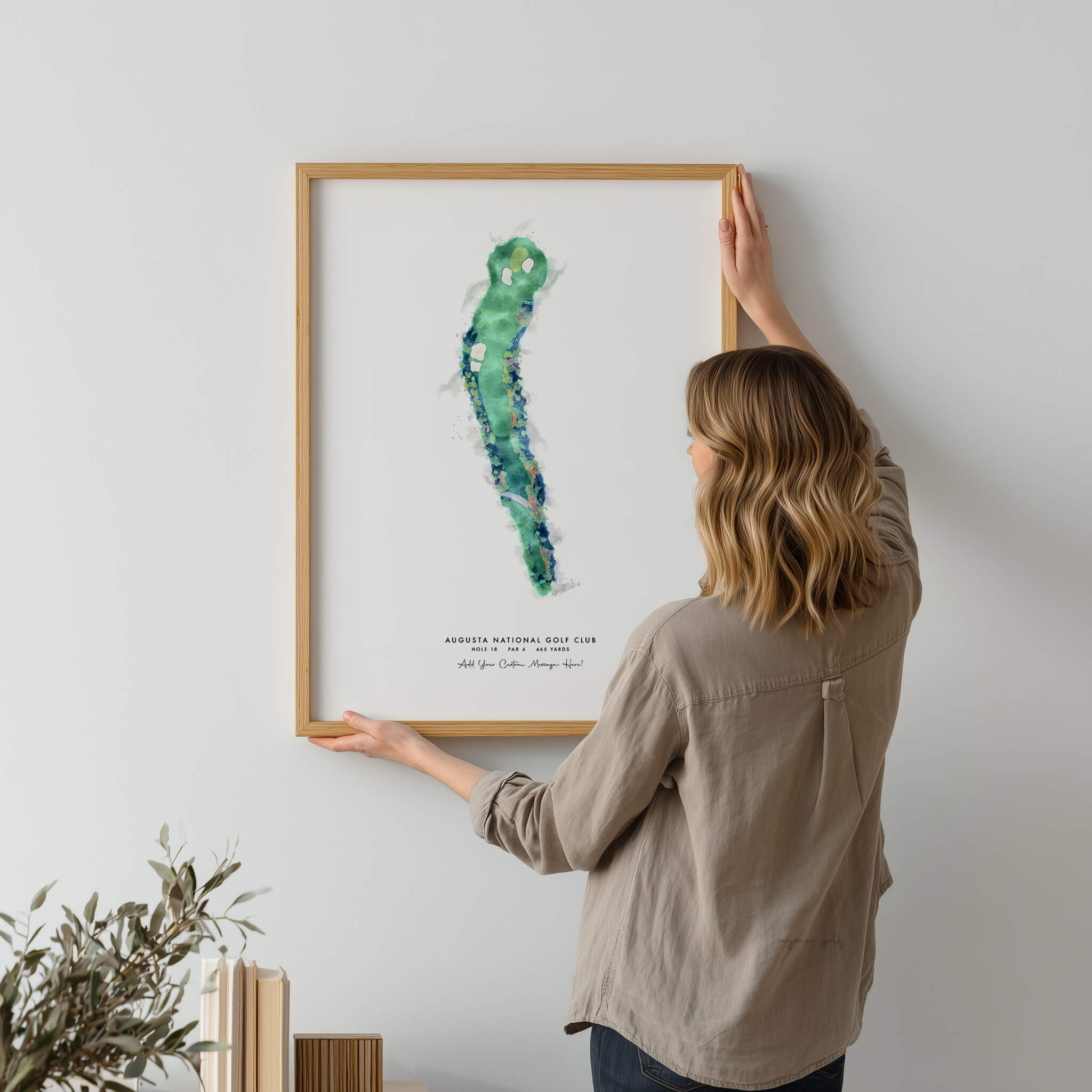 Augusta National Golf Club – Custom Print of Hole 18