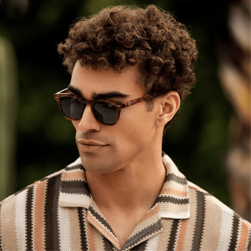 CLARK Mid-Century Polarized Men's Sunglasses in Saddlewood Tortoise by WMP Eyewear