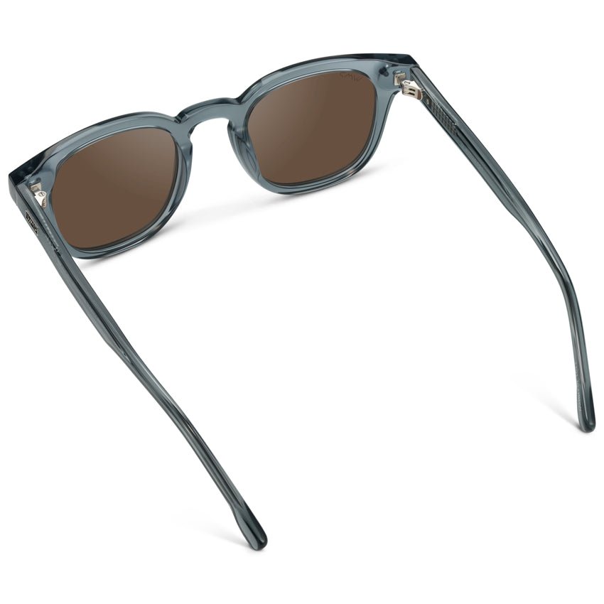 CLARK Mid-Century Polarized Men's Sunglasses in Crystal Stone Blue by WMP Eyewear