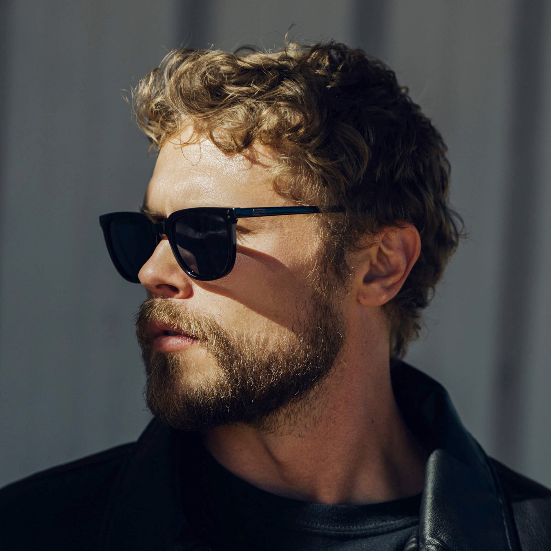 ABNER Unisex Polarized Sunglasses in Triple Black by WMP Eyewear