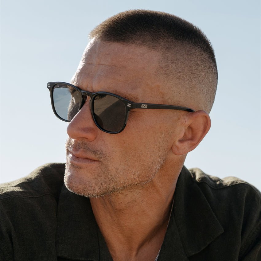 NICK Polarized Men's l Women's Sunglasses in Black by WMP Eyewear