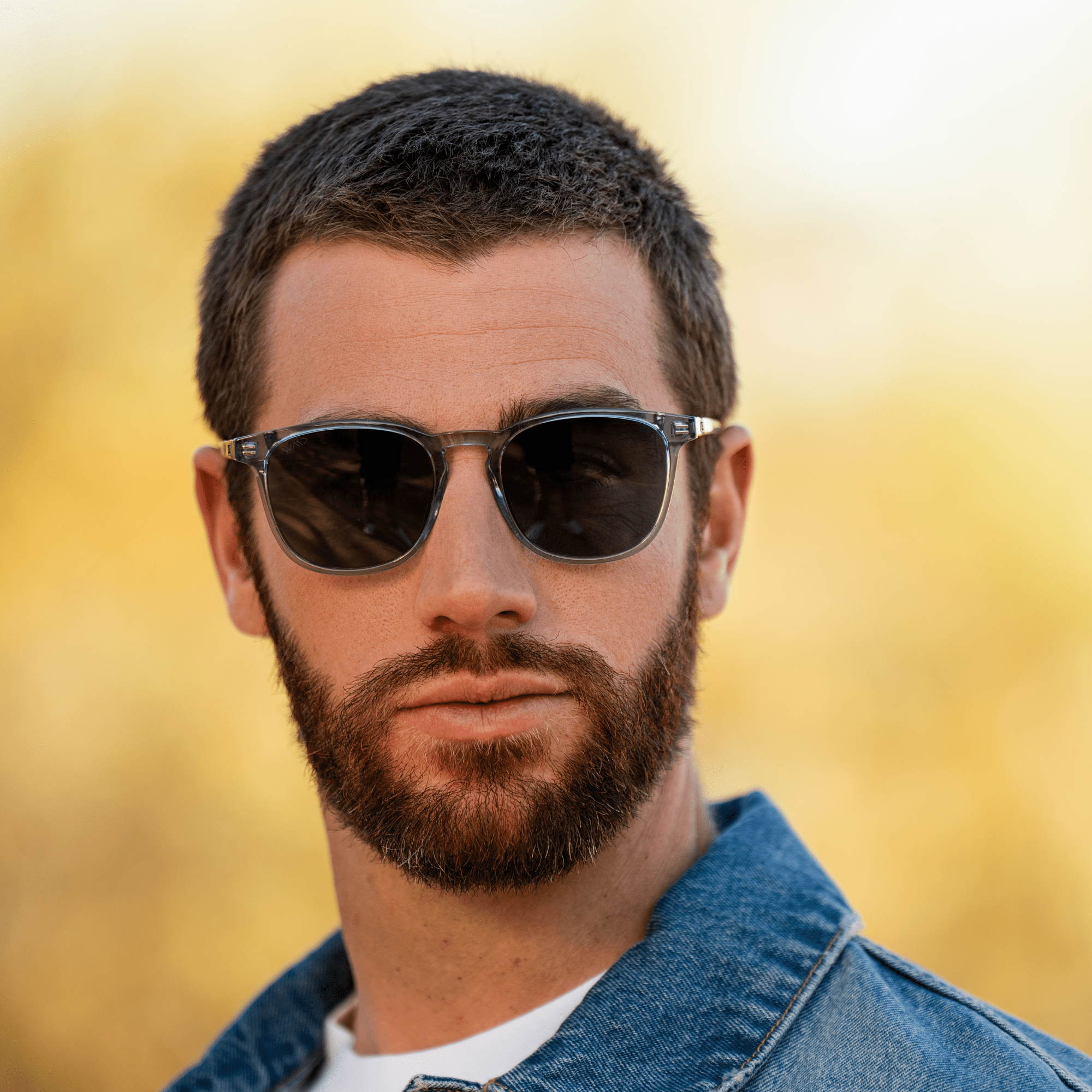 NICK Polarized Men's l Women's Sunglasses in Crystal Grey by WMP Eyewear