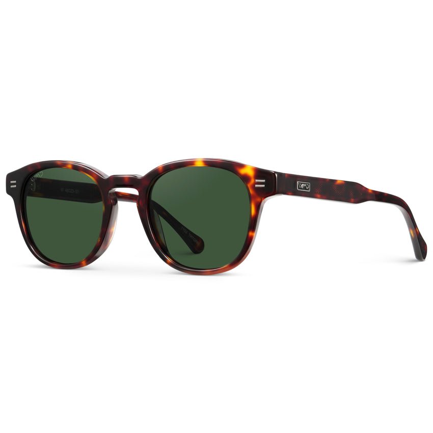 FELIX Mid-Century Polarized Unisex Sunglasses in Amber Tortoise by WMP Eyewear