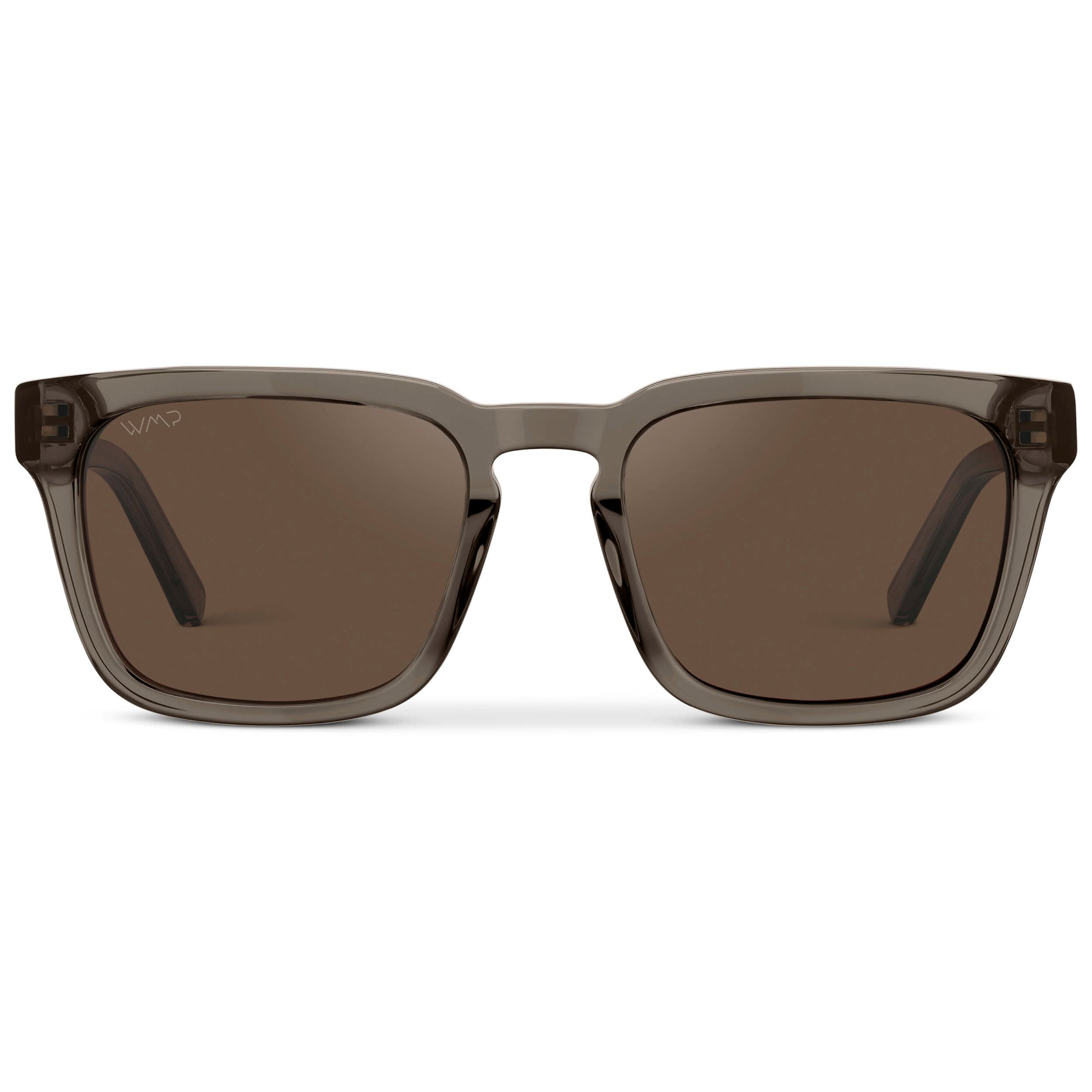 MAVERICK Men's Square Sunglasses in Crystal Gunmetal by WMP Eyewear