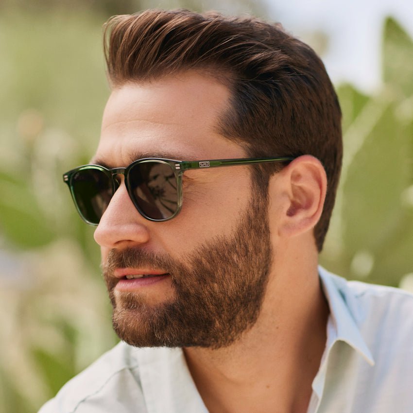 NICK Polarized Men's l Women's Sunglasses in Emerald Green by WMP Eyewear
