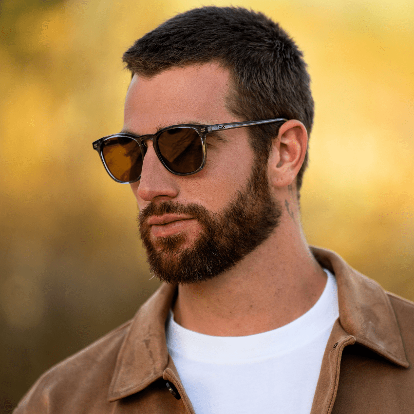 NICK Polarized Men's l Women's Sunglasses in Crystal Stone Blue by WMP Eyewear