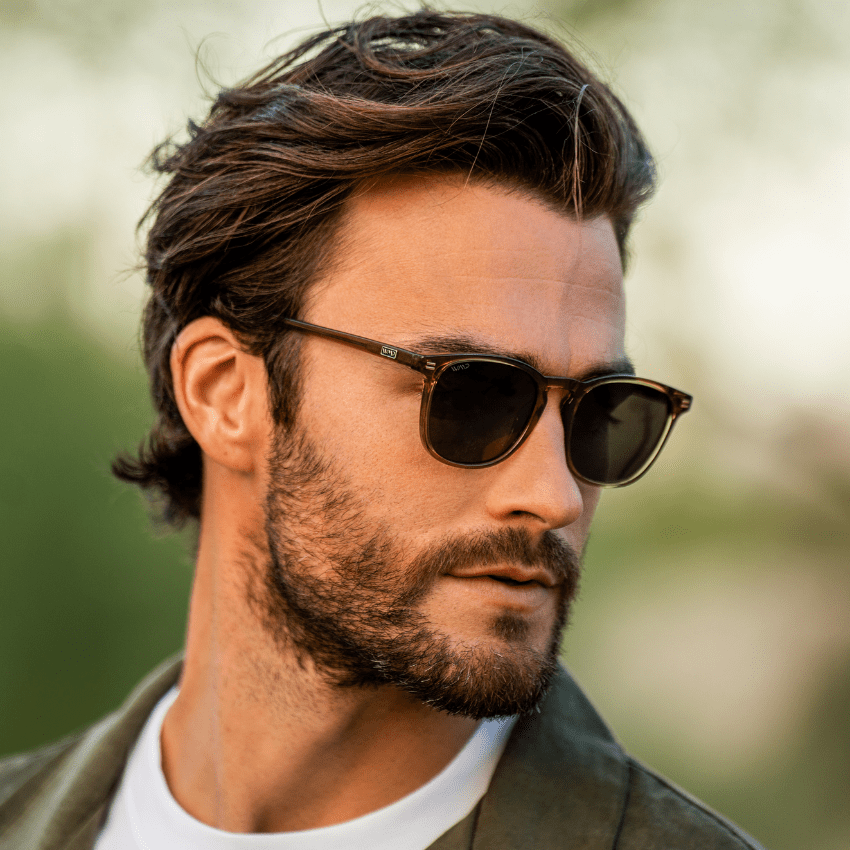 NICK Polarized Men's l Women's Sunglasses in Crystal Verde by WMP Eyewear