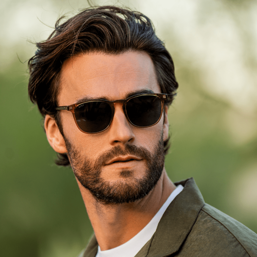 NICK Polarized Men's l Women's Sunglasses in Crystal Verde by WMP Eyewear