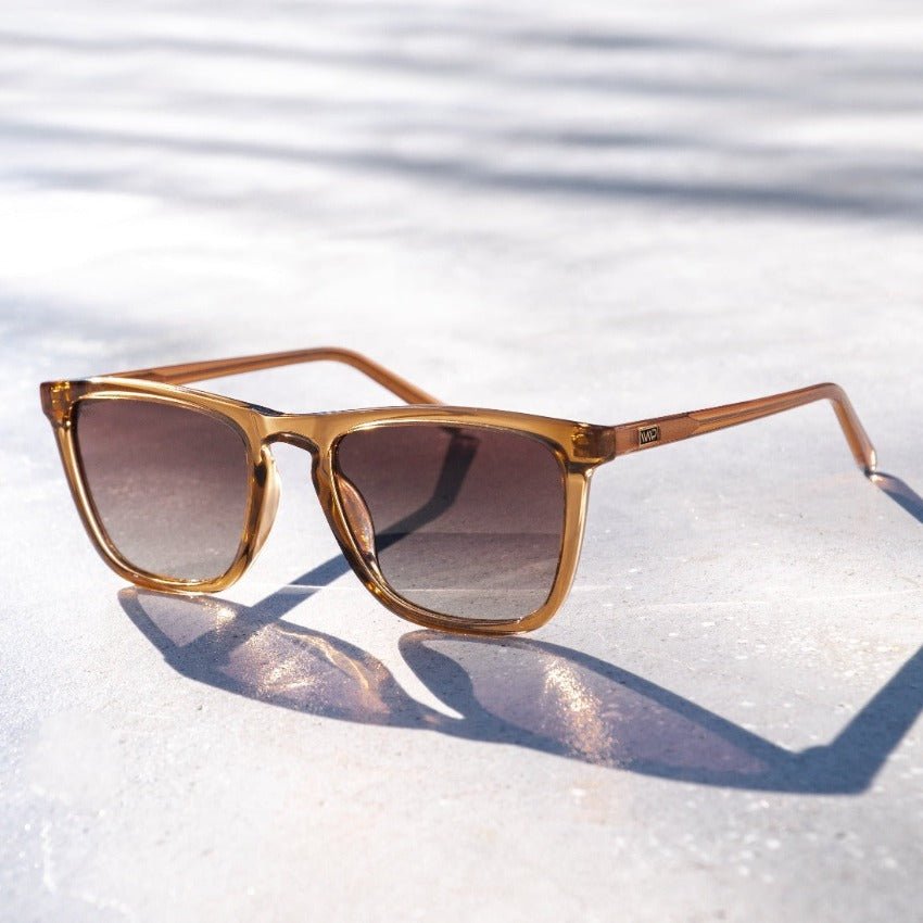 WESLEY Polarized Men's Sunglasses in Crystal Brown by WMP Eyewear