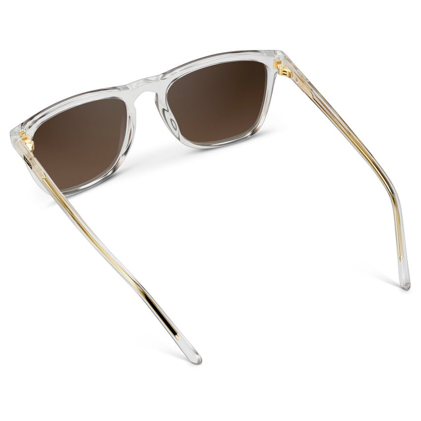 WESLEY Polarized Men's Sunglasses in Clear Gloss by WMP Eyewear
