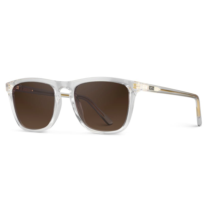 WESLEY Polarized Men's Sunglasses in Clear Gloss by WMP Eyewear