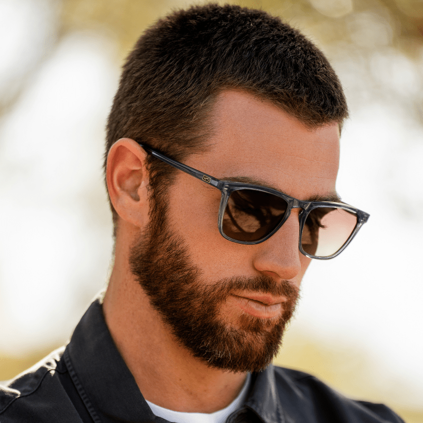 WESLEY Polarized Men's Sunglasses in Crystal Stone Blue by WMP Eyewear