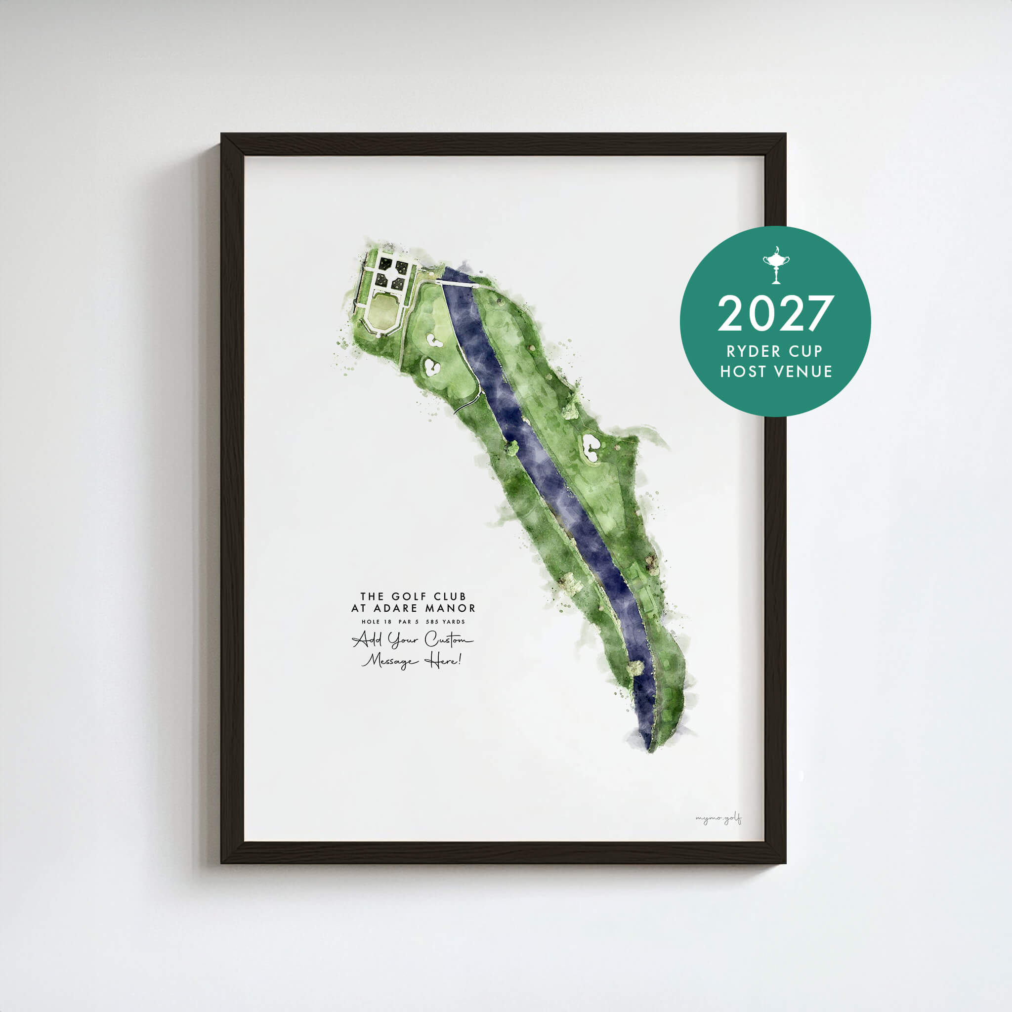 Adare Manor Golf Gift - Print of Hole 18