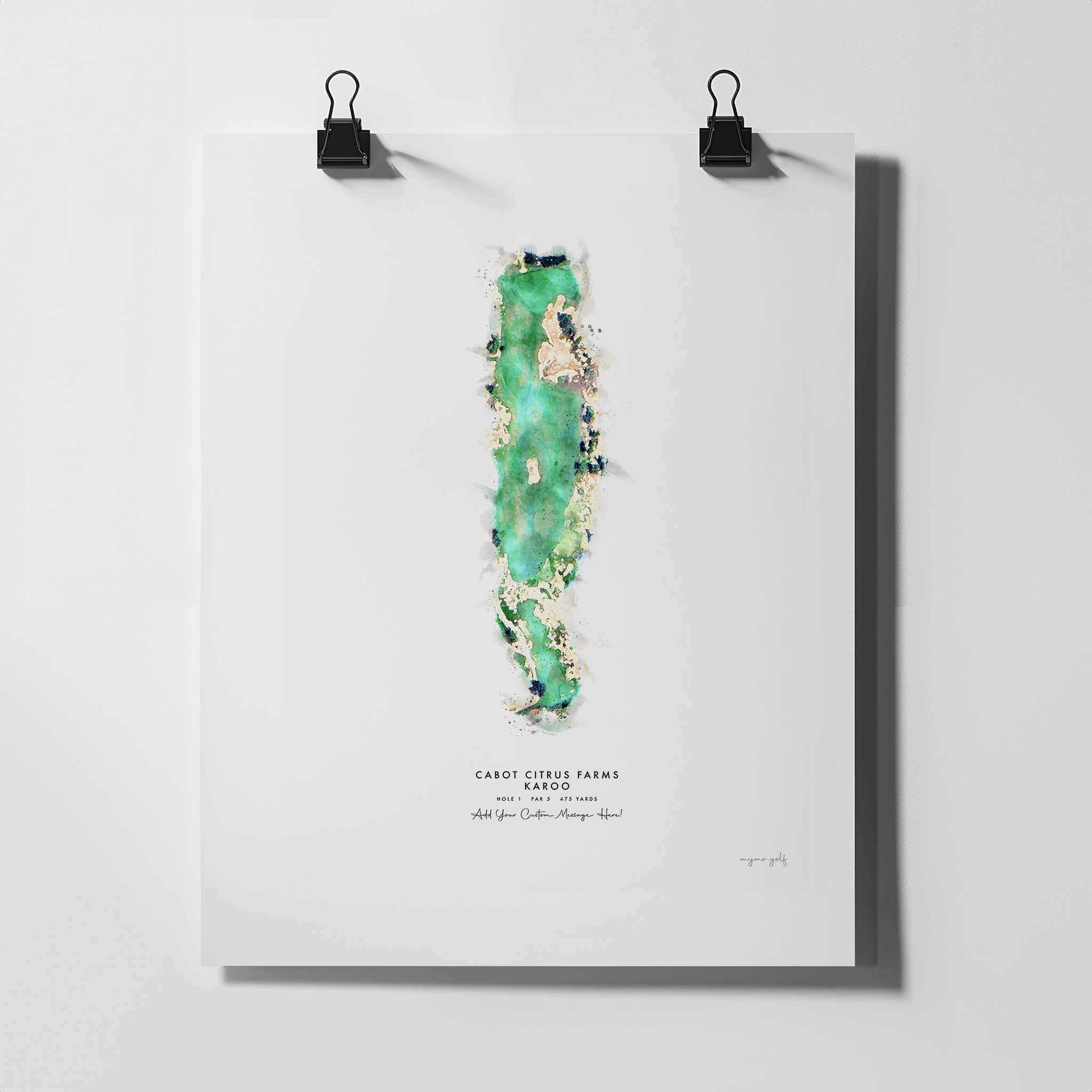 Citrus Farms Golf Gift - Print of Hole 1, Karoo