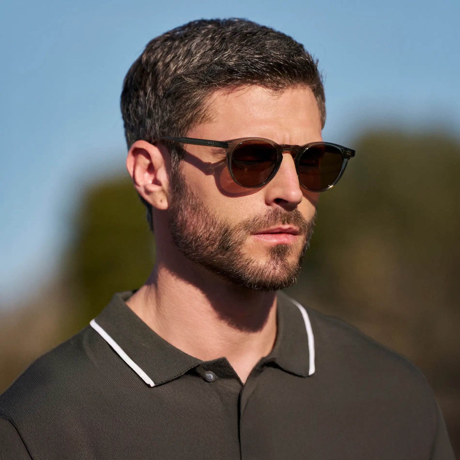 CADDIE Men's Golf Special Edition Sunglasses in Green Agave by WMP Eyewear