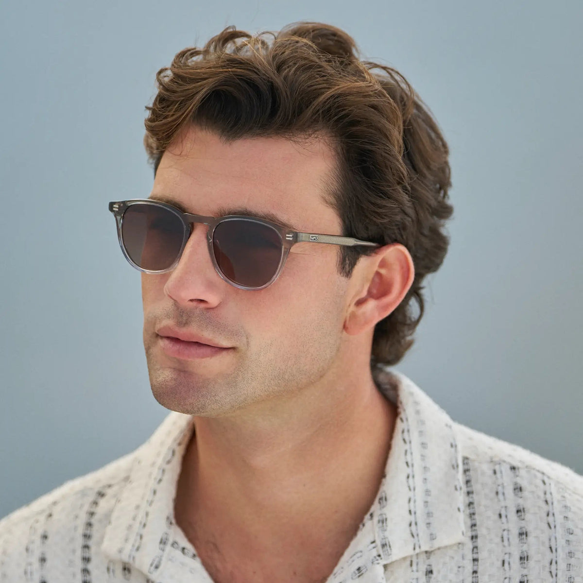 CAMERON Men's Round Polarised Sunglasses l Charcoal Grey - WMP Eyewear