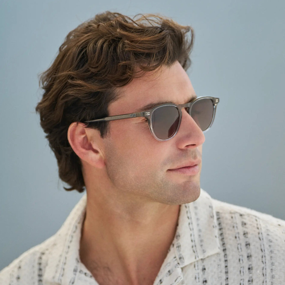 CAMERON Men's Round Polarised Sunglasses l Charcoal Grey - WMP Eyewear