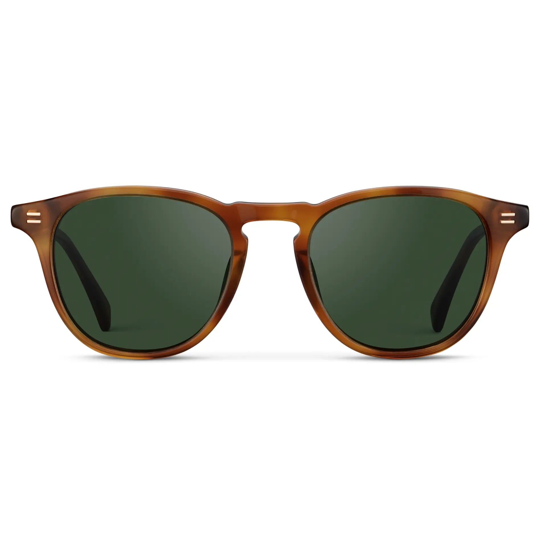 CAMERON Men's Round Polarised Sunglasses l Honey Tortoise - WMP Eyewear