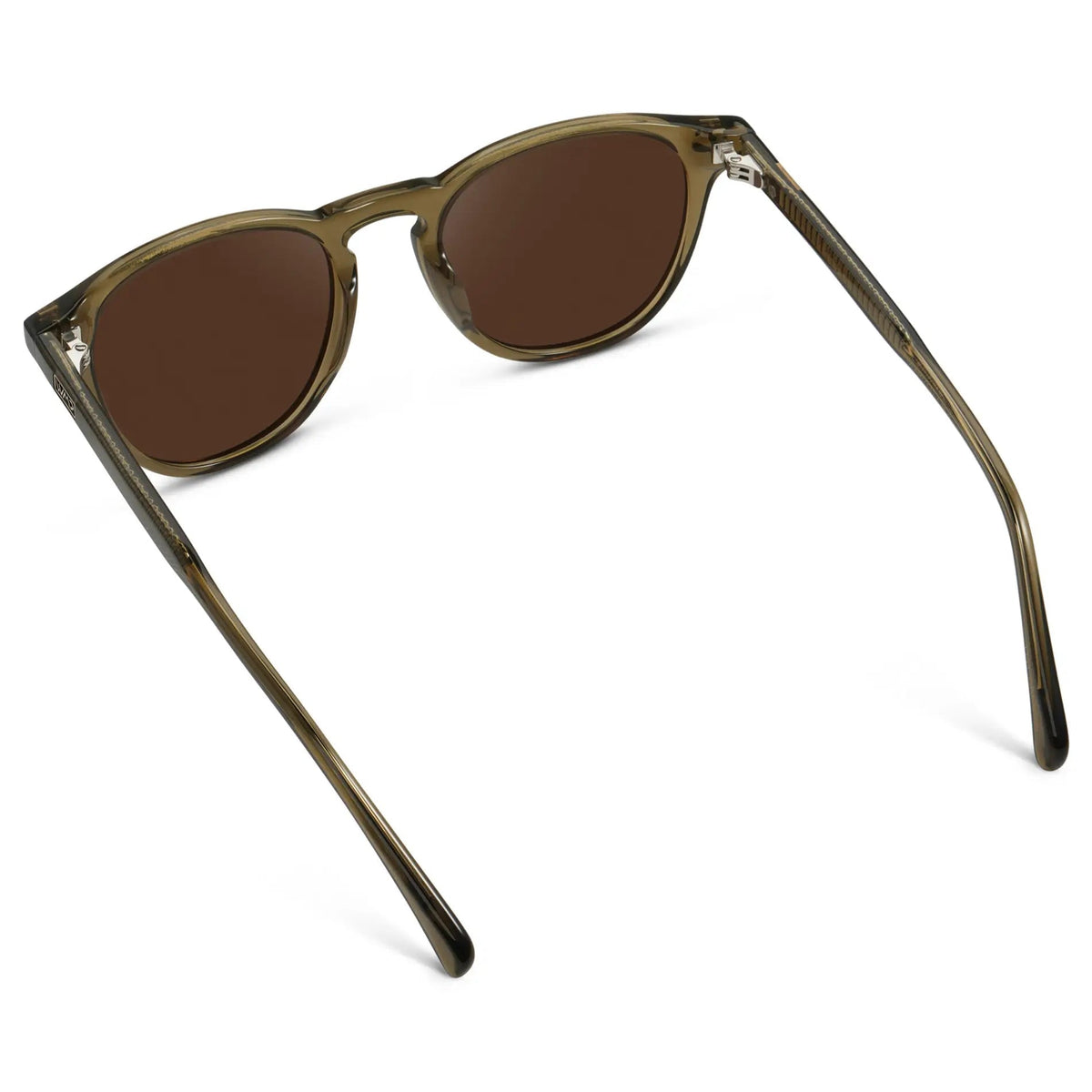 CAMERON Men's Round Polarised Sunglasses l Khaki Green - WMP Eyewear