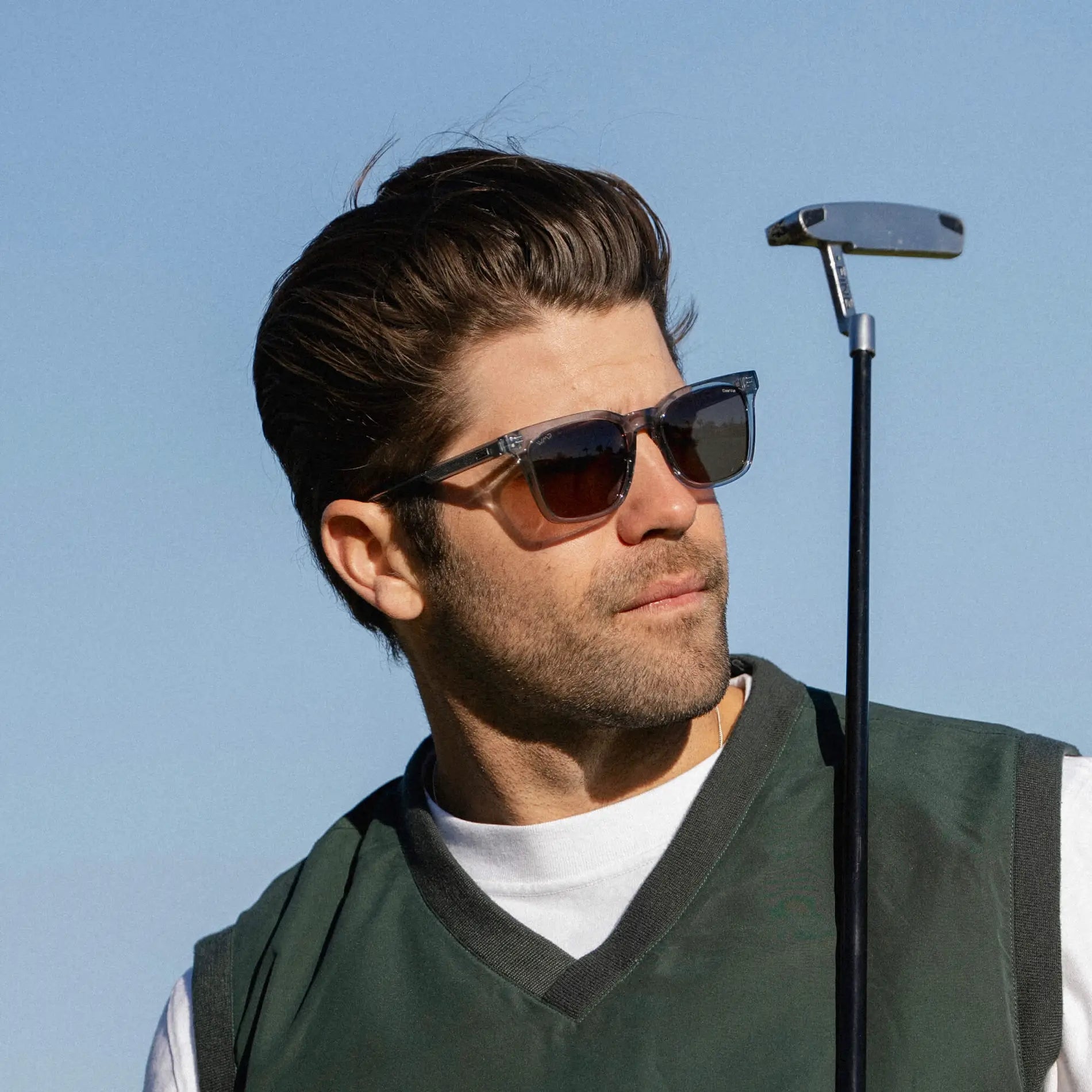 CHIP Men's Golf Sunglasses in Denim Blue by WMP Eyewear