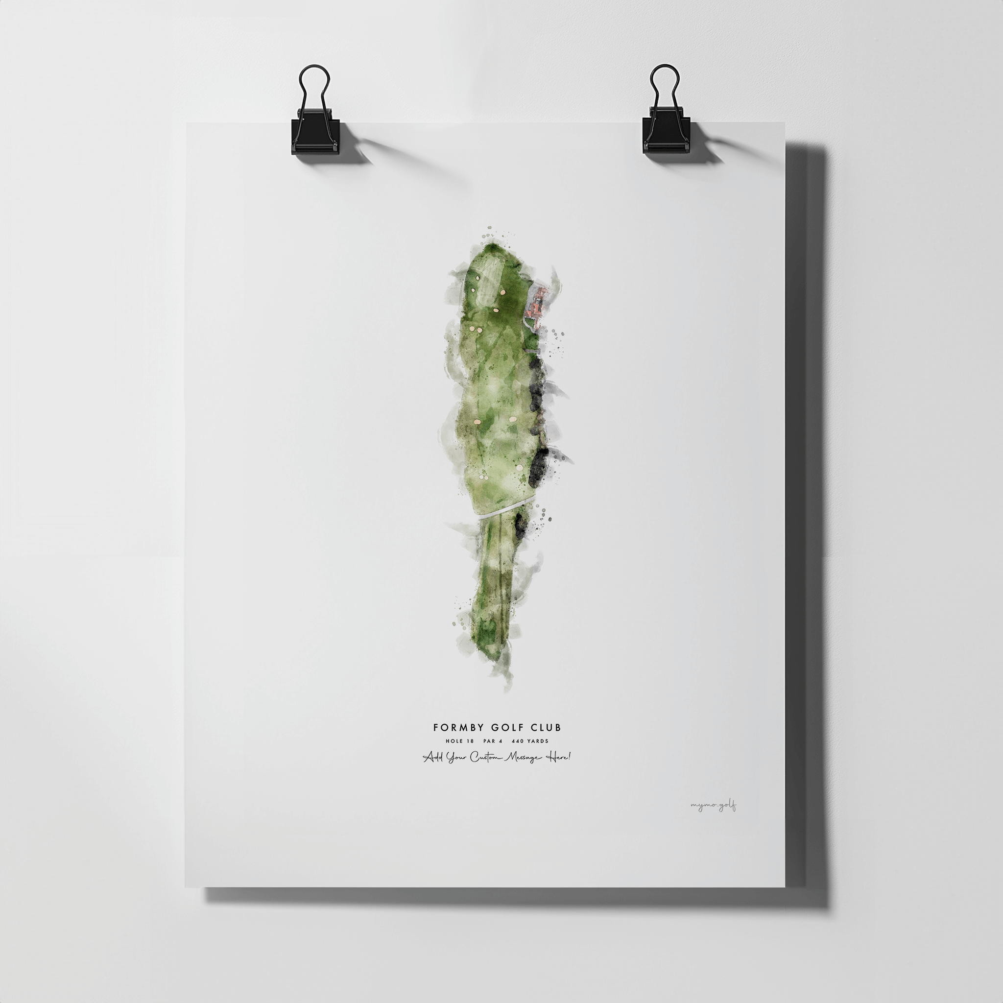 Formby Golf Gift - Print of Hole 18