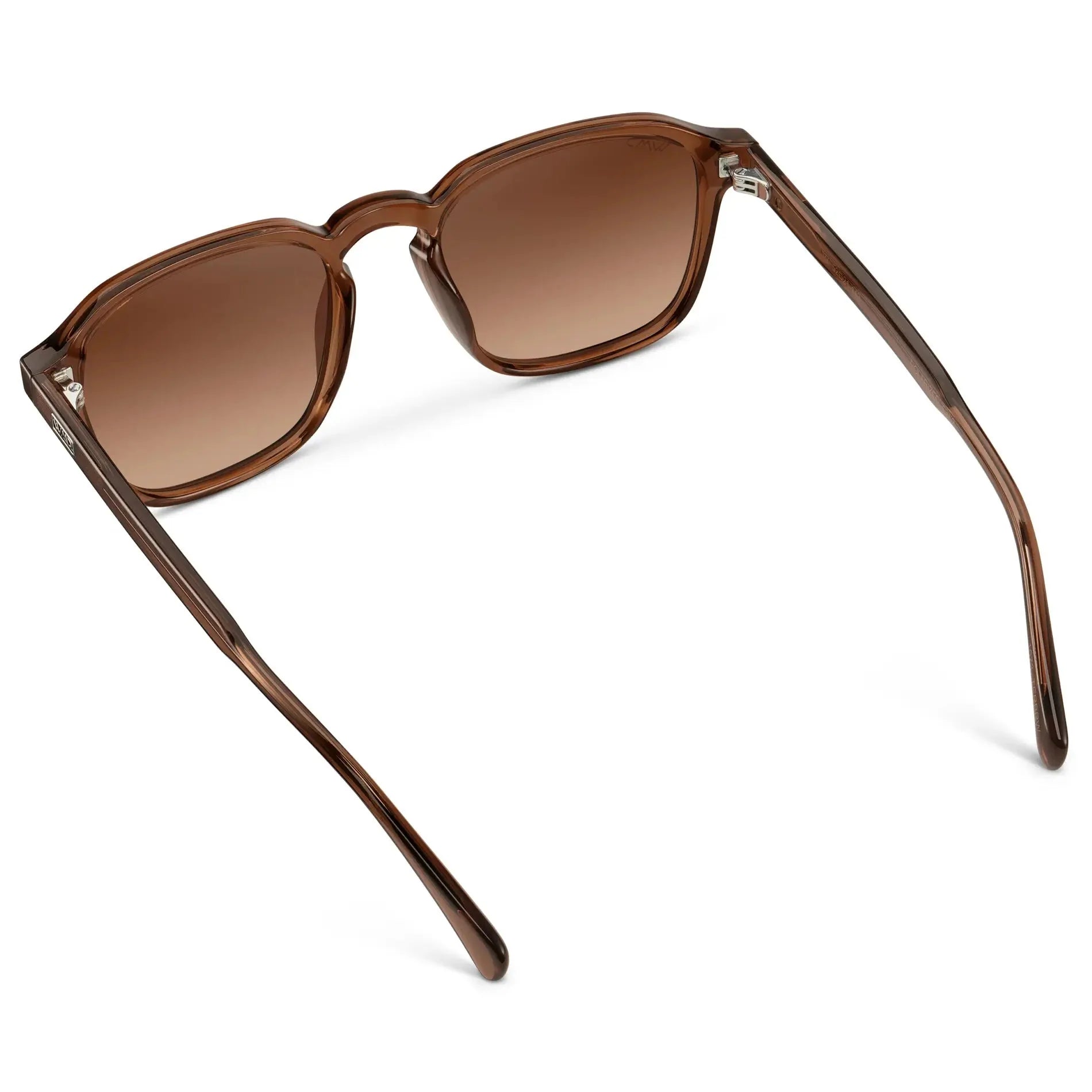 FRANCIS Men's Square Modern Retro Sunglasses in Terracotta Brown l WMP Eyewear