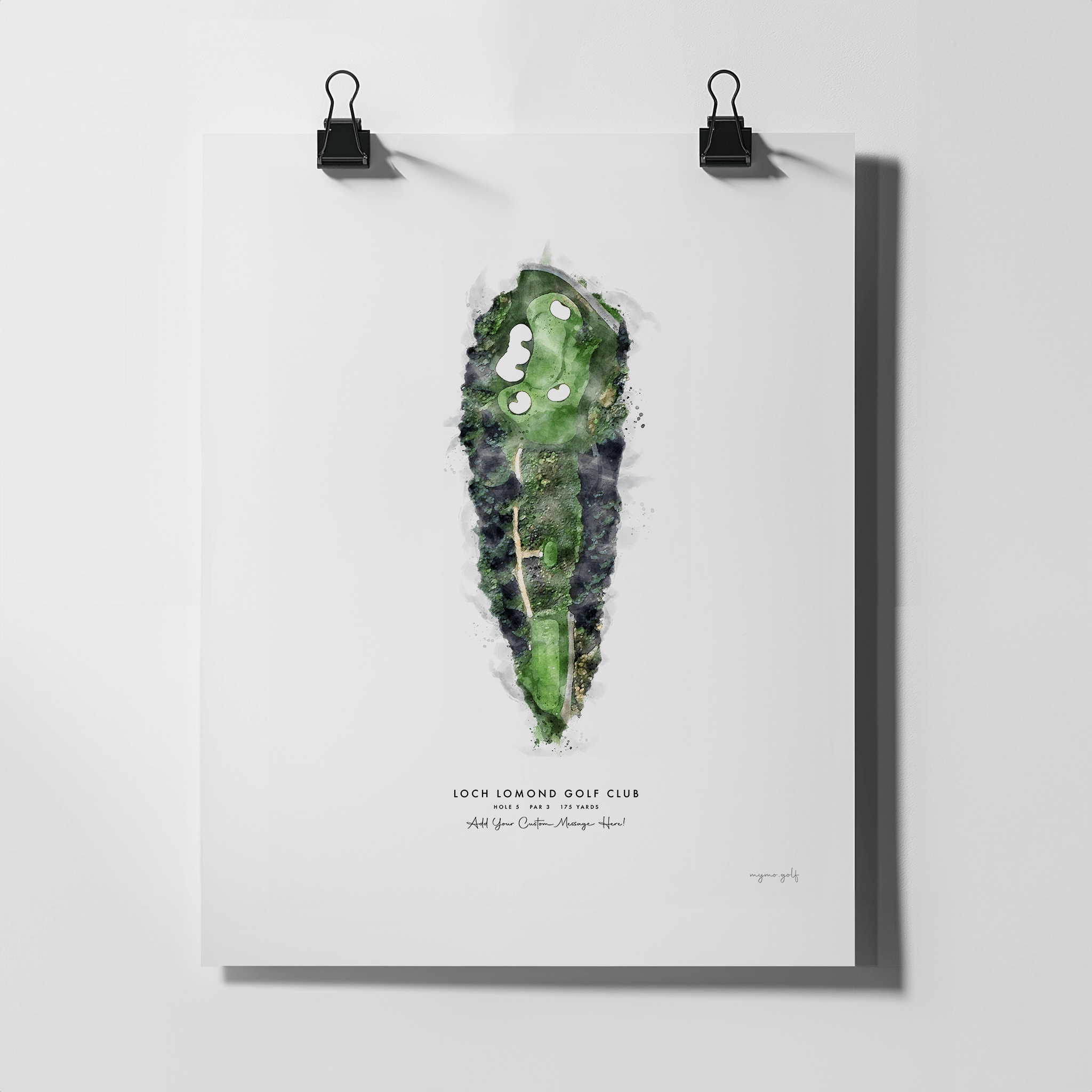 Loch Lomond Golf Gift - Print of Hole 5 'Creinch'