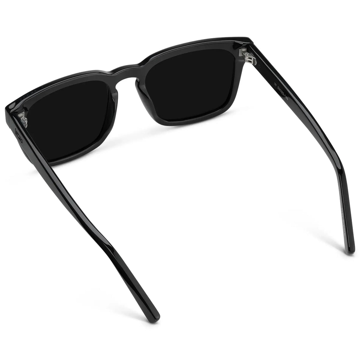 MAVERICK Men's Square Sunglasses in Triple Black by WMP Eyewear