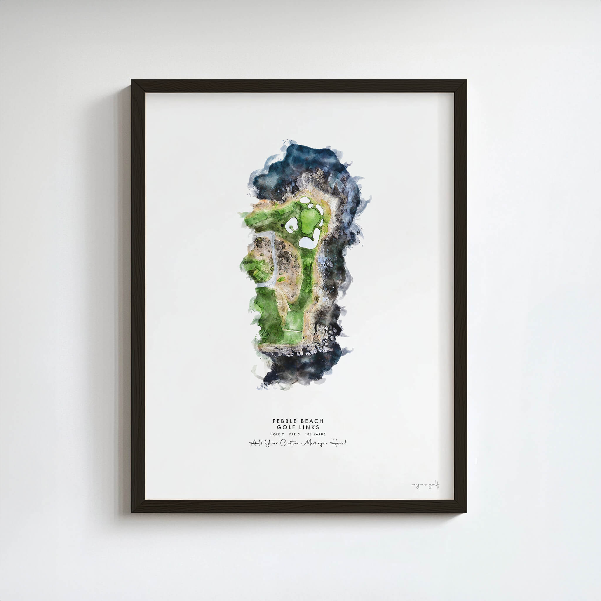 Pebble Beach 7th Hole Artwork – Iconic Par-3 Print