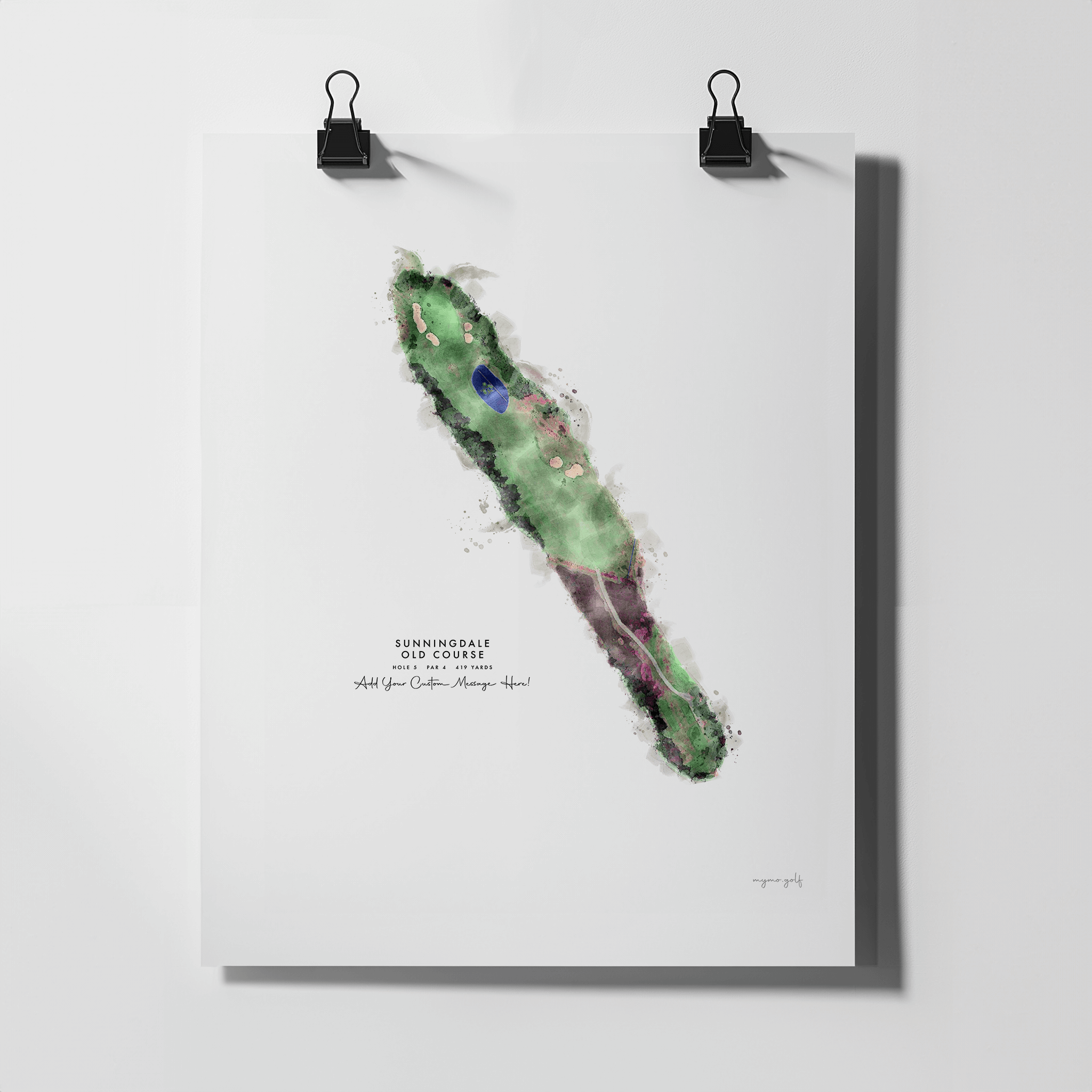 Sunningdale Golf Gift - Print of Hole 5, Old Course