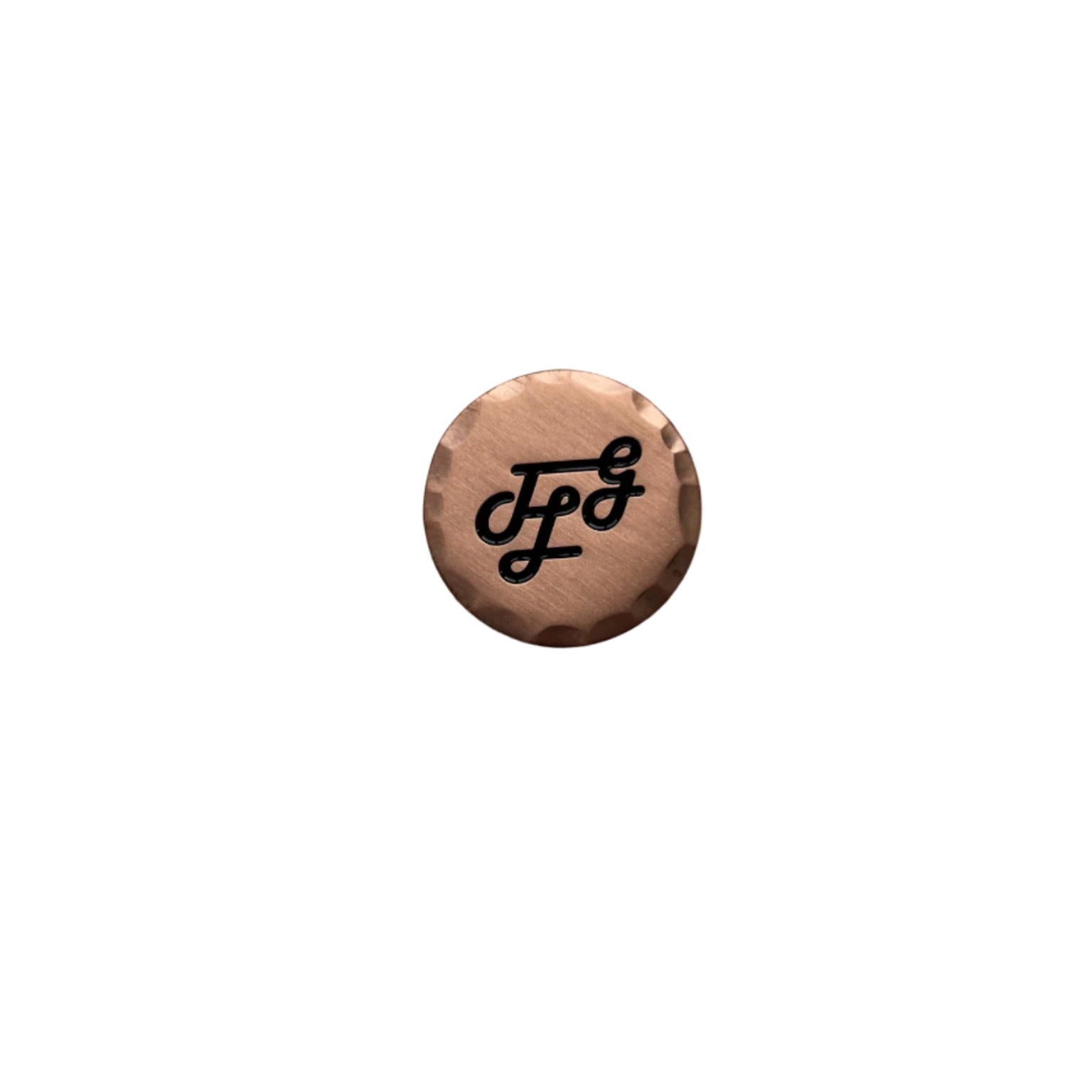 Trap Links Golf Hand Hammered Edge Copper Ball Marker