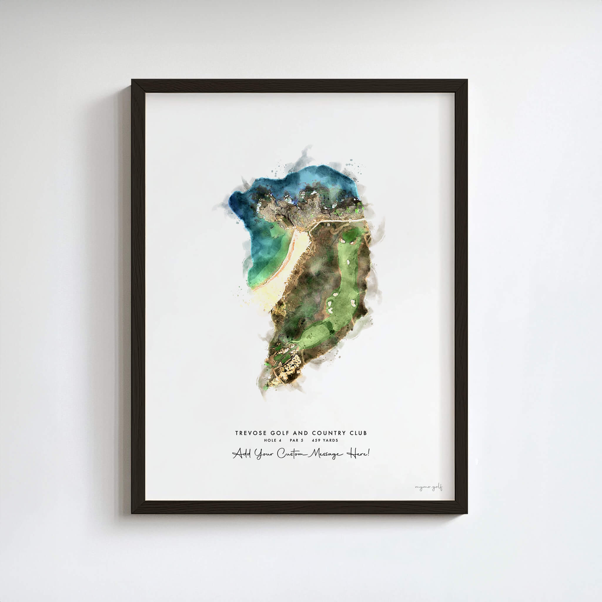 Trevose Golf Gift - Print of Hole 4, Championship Course