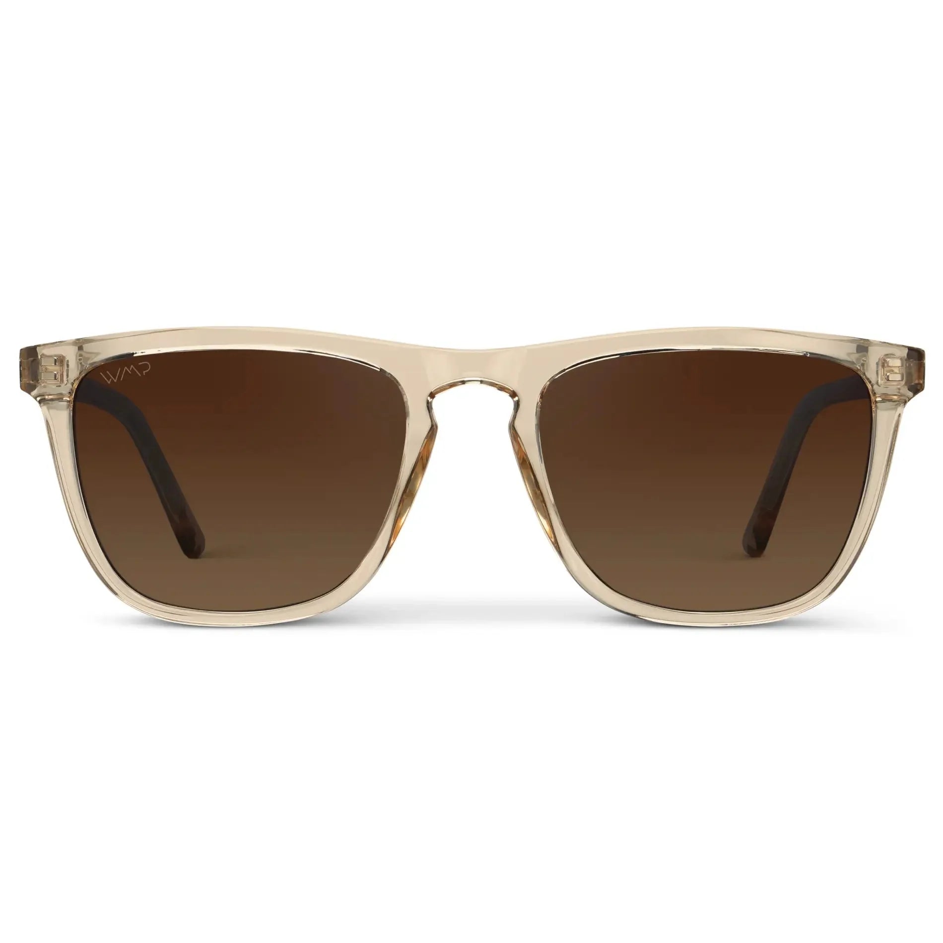 WESLEY Polarised Men's Sunglasses in Crystal Sand Brown WMP Eyewear