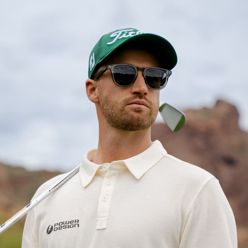 WYNDHAM Men's Golf Special Edition Sunglasses in Crystal Agave by WMP Eyewear