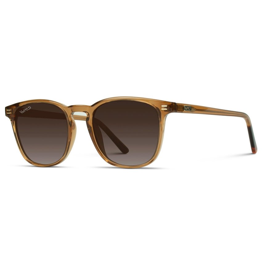 NICK Polarized Men's l Women's Sunglasses in Crystal Brown by WMP Eyewear