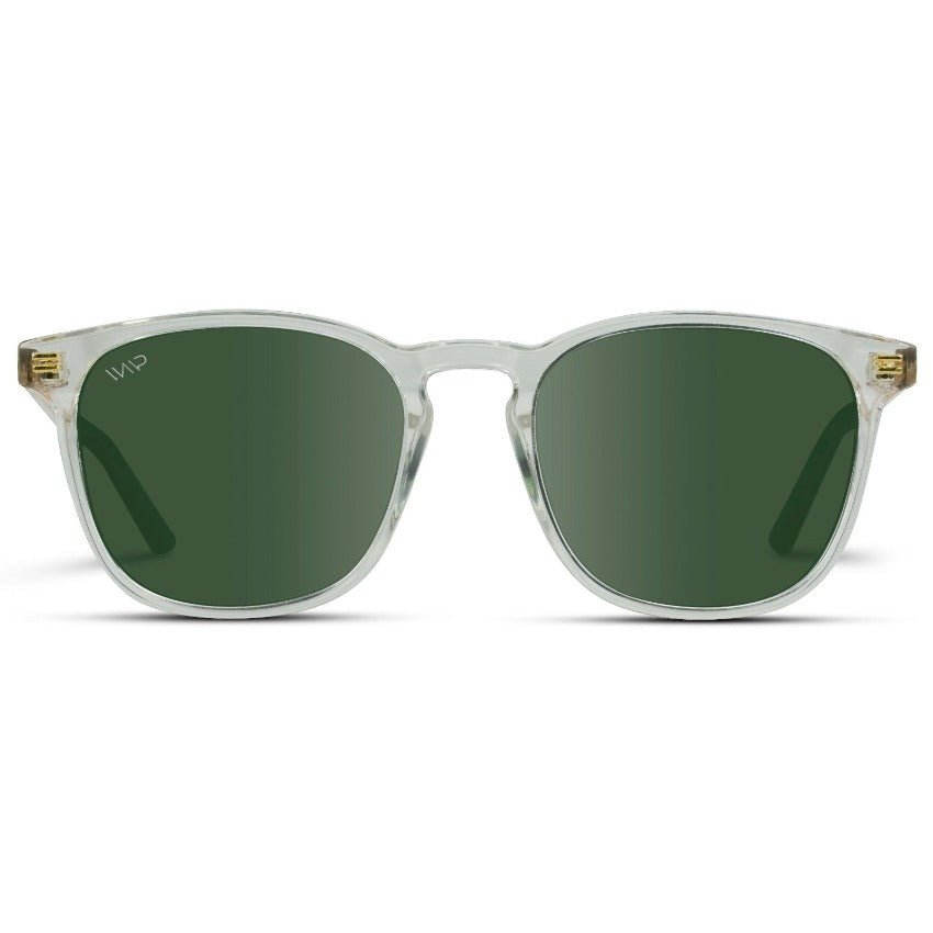 NICK Polarized Men's l Women's Sunglasses in Glossy Clear by WMP Eyewear