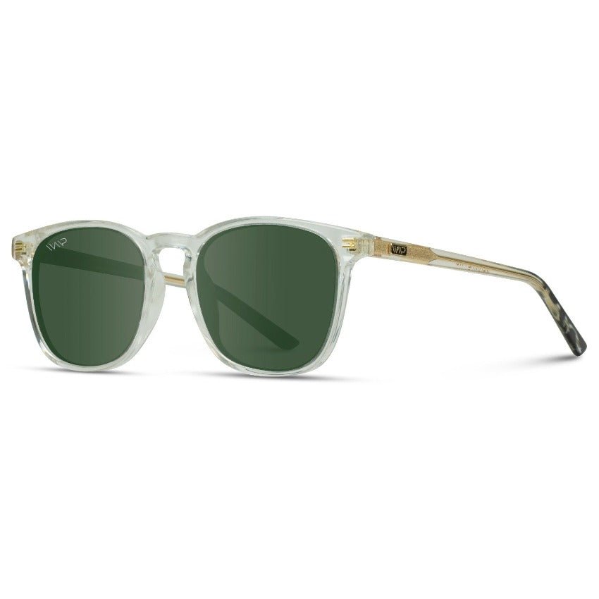 NICK Polarized Men's l Women's Sunglasses in Glossy Clear by WMP Eyewear