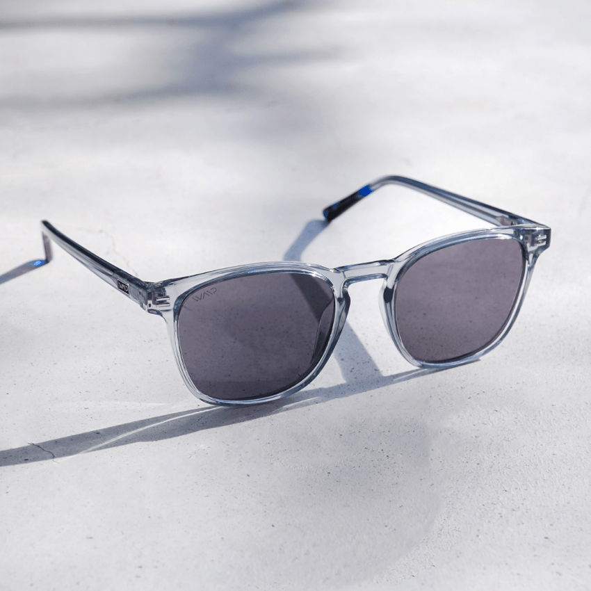 NICK Polarized Men's l Women's Sunglasses in Crystal Grey by WMP Eyewear