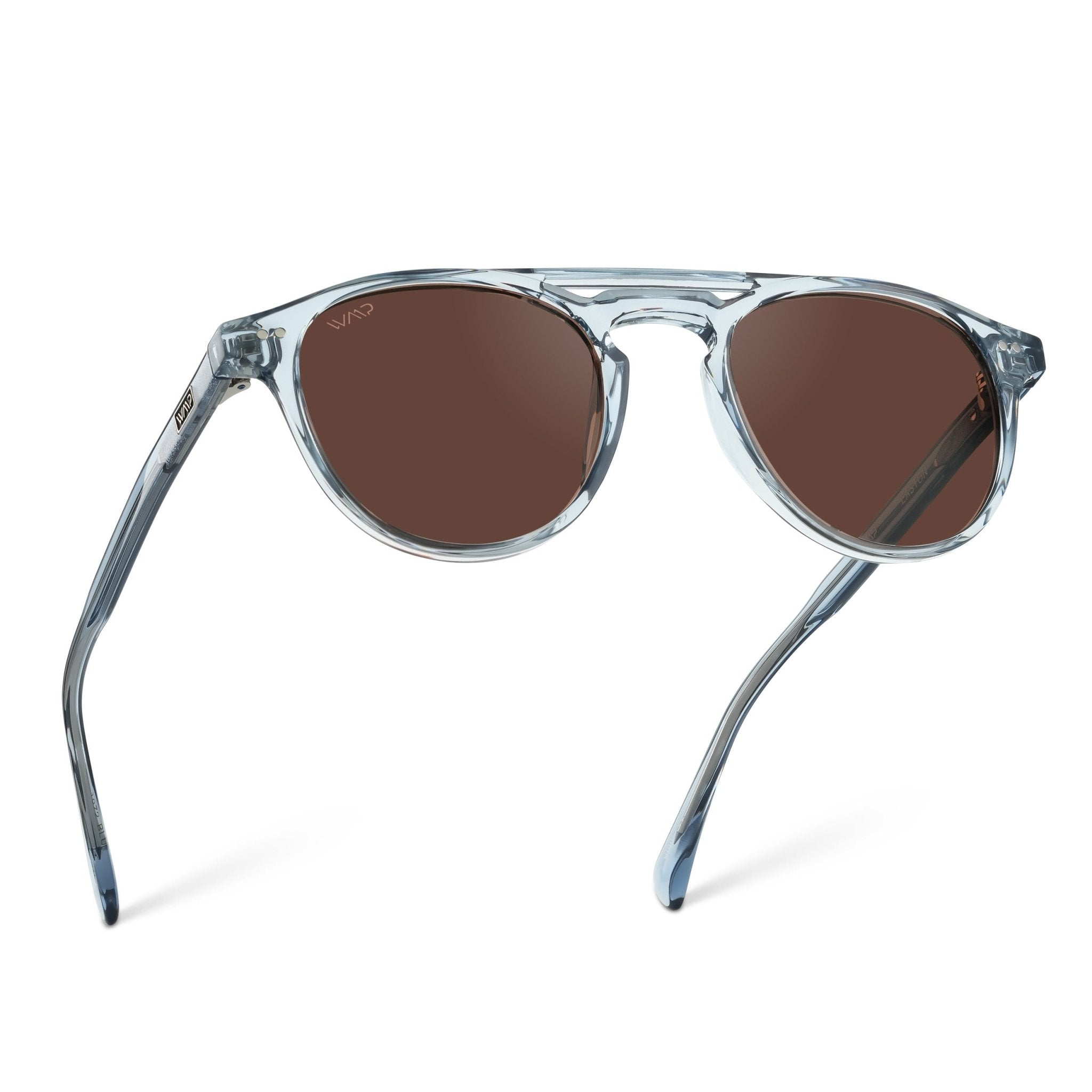 EASTON Men's Round Trendy Sunglasses in Denim Blue by WMP Eyewear