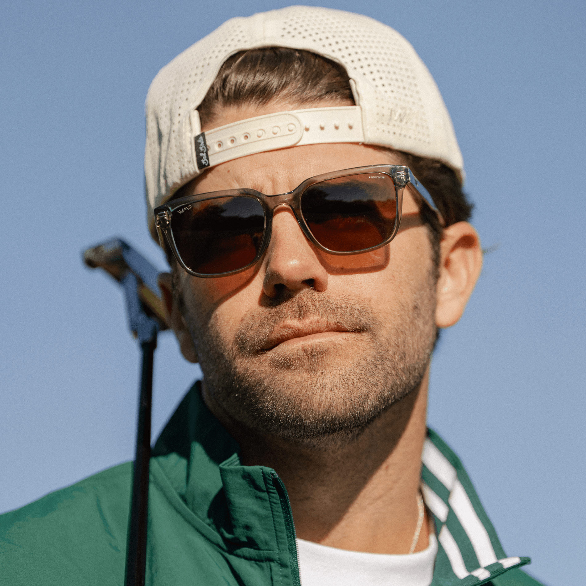 WOODS Men's Golf Special Edition Sunglasses in Crystal Agave by WMP Eyewear