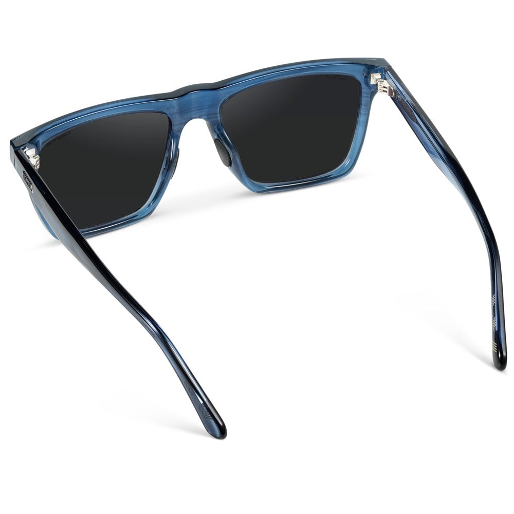ACE Square Men's Golf Sunglasses in Indigo Blue Grain by WMP Eyewear