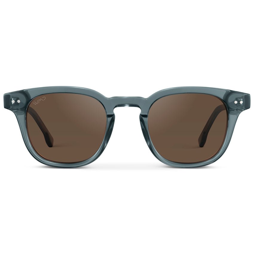 CLARK Mid-Century Polarized Men's Sunglasses in Crystal Stone Blue by WMP Eyewear